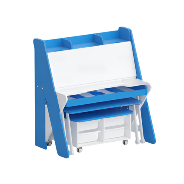 Набор мебели «Конструкторское бюро» (белый/синий) - «globural.ru» - Серов