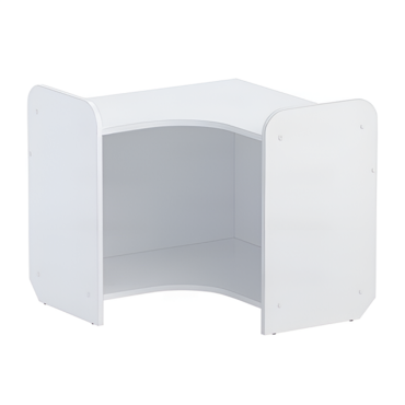 Стеллаж для игрушек и пособий "Росток 4" (белый) - «globural.ru» - Серов