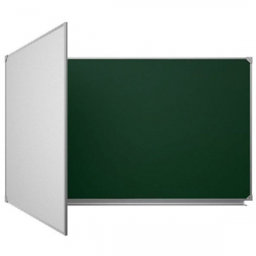 Доска аудиторная двухэлементная магнитная комбинированная полимерная - «globural.ru» - Серов