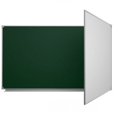 Доска аудиторная двухэлементная магнитная комбинированная эмалированная - «globural.ru» - Серов