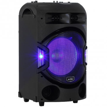 Переносная мобильная акустическая система с возможностью подключения микрофона и проигрывания аудиофайлов с флеш-накопителя мощностью не менее 250 Вт - «globural.ru» - Серов