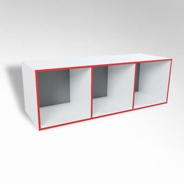 Открытая настенная полка-3-х секционная ТР3 ЛДСП  - «globural.ru» - Серов