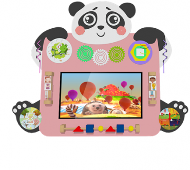 Настенный интерактивный комплекс бизиборд "Панда" - «globural.ru» - Серов