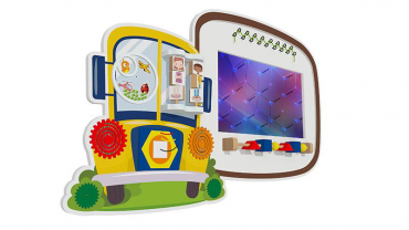 Настенный интерактивный комплекс "Бизиборд Автобус" - «globural.ru» - Серов