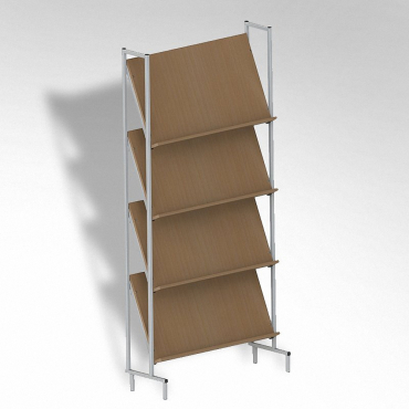 Стеллаж на металлокаркасе демонстрационный - «globural.ru» - Серов