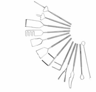 Комплект "Постановочные зонды" медицинская сталь (12 штук) - «globural.ru» - Серов